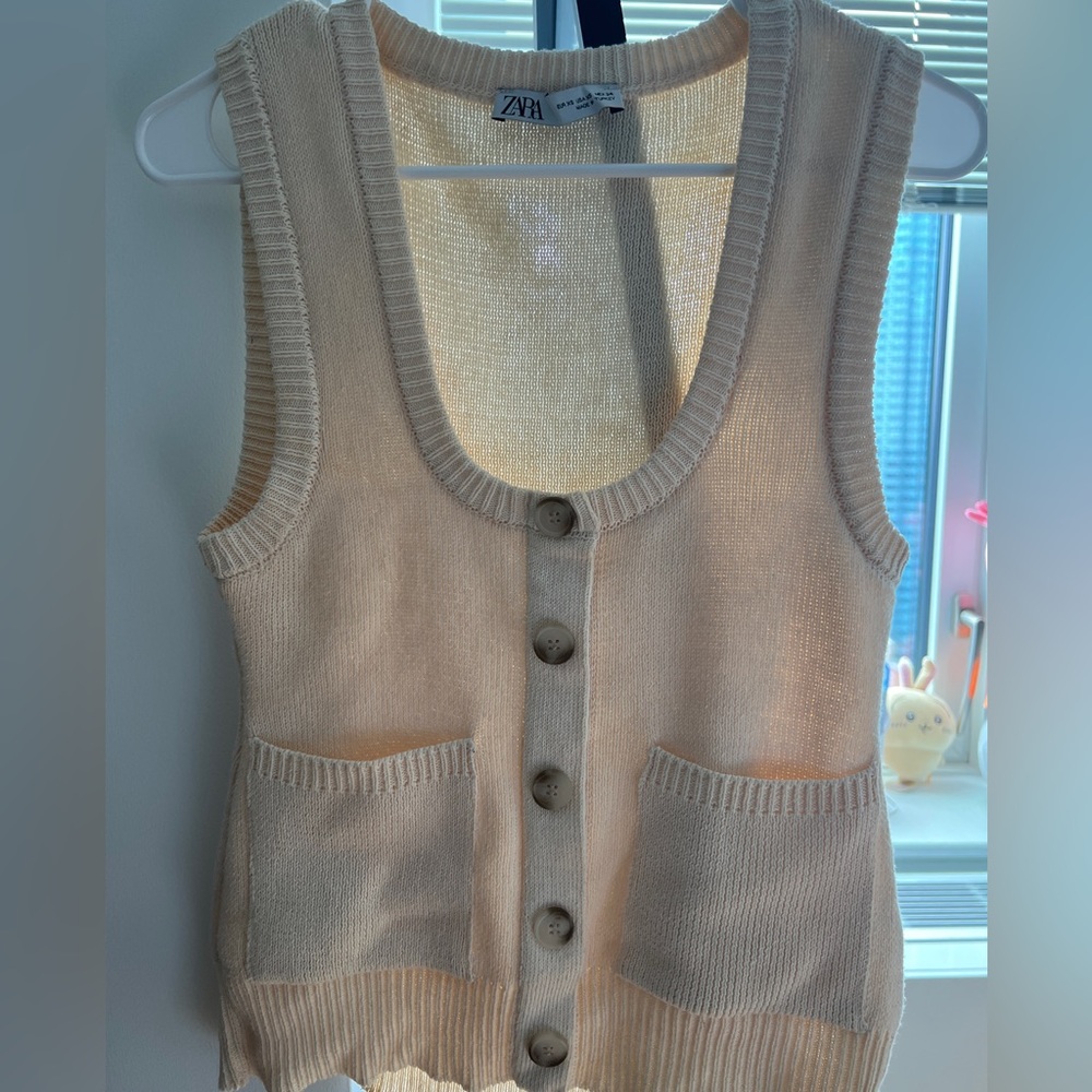 super stylish and unique European style white vest